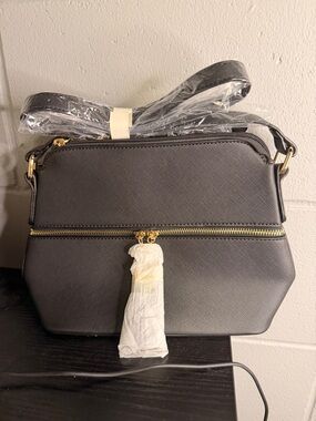 NWT Joseko Structured Black Crossbody Bag